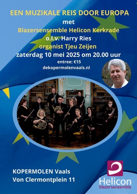 Een muzikale reis door Europa met blazersensemble Helicon